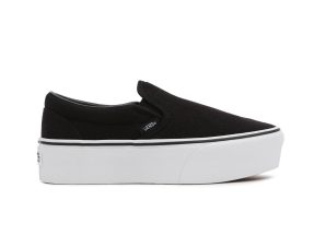 Vans – UA CLASSIC SLIP-ON STACKF B – (RIB KNIT) BLK/