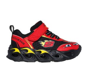 Skechers – HOT LIGHTS THEMATIC GORE & STRAP SNEAKER W/ VEHICLE DETAILS – ΚΟΚΚΙΝΟ-ΜΑΥΡΟ