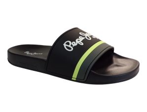 Pepe Jeans SLIDER UNISEX Παντόφλες PMS70123-999 Μαύρο