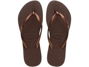 Havaianas – SLIM – DARK BROWN/METAL ACOUSED