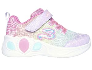 ΠΑΙΔΙΚΑ ΑΘΛΗΤΙΚΑ SKECHERS PRINCESS WISHES 302686N MLT ΜΕ ΦΩΤΑΚΙΑ PINK