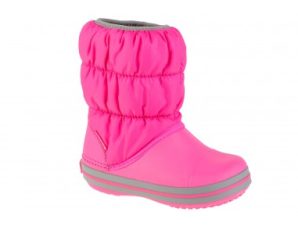 Crocs Puff Παιδικές Μπότες Χιονιού Candy Pink 14613-6TR