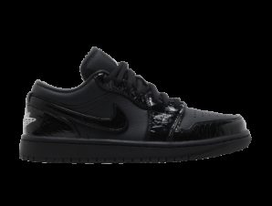 Jordan 1 Low SE Patent Elephant Black Women’s HJ7743010 MBS