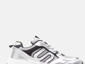 Sneakers Chunky σε Συνδυασμό Χρωμάτων – Ασημί