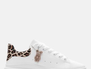 Sneakers Δίσολα με Διακοσμητικό Αρκουδάκι – Animal Print